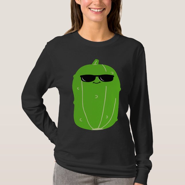 Zucchini Pappa Kung Grönsak Fars Dag Trädgårdsmäst T Shirt (Framsida)