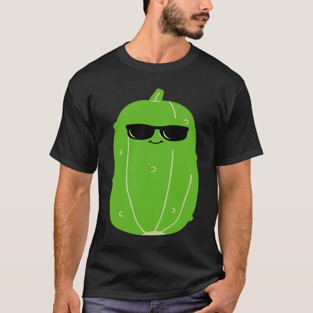 Zucchini Pappa Kung Vegetable Far Trädgårdsdagen T Shirt (Framsida)