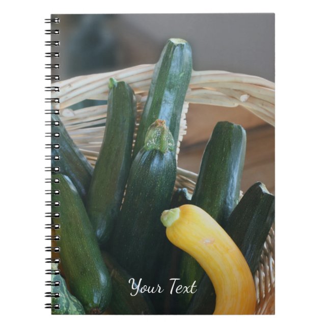 Zucchini Sommartorg Gourds Vegetables Anteckningsbok (Framsidan)