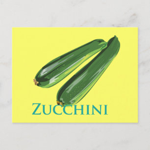 Zucchini Squash Vykort