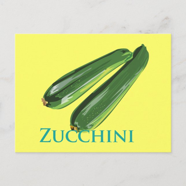 Zucchini Squash Vykort (Framsida)