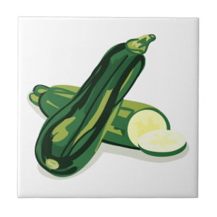 Zucchini Vegetabiliskt Kakelplatta