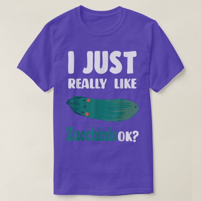 Zucchini Vegetable Noodles eller Pasta Vegetarian  T Shirt (Design framsida)