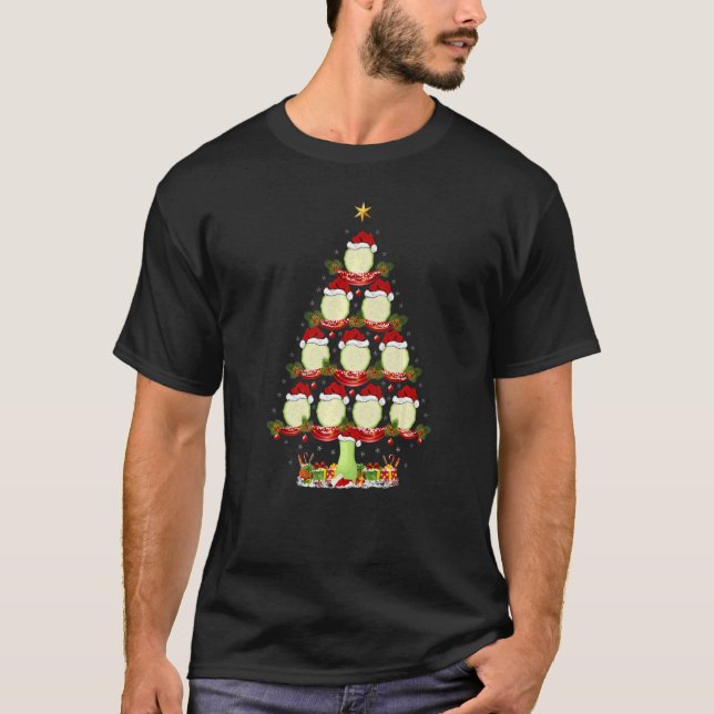 Zucchini Vegetable Xmas Holiday Zucchini Christmas T Shirt (Framsida)