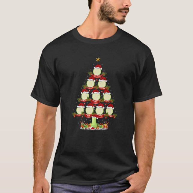 Zucchini Vegetables Xmas Lighting Zucchini Christm T Shirt (Framsida)