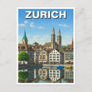 Züch Schweiz Travel Vykort