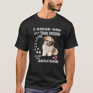 Zuchon Hund Costume, Shih Tzu-Bichon Mix Valp Cu T Shirt