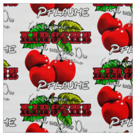Zuckersüße rote K I R S C H E N Spruch Früchte Tyg