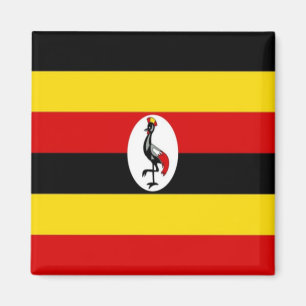 zUG001 UGANDA-Flagga, Afrika, Fridge Magnet