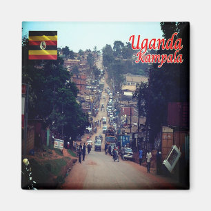 zUG007 KAMPALA, Downtown, Uganda, Afrika, Fridge Magnet