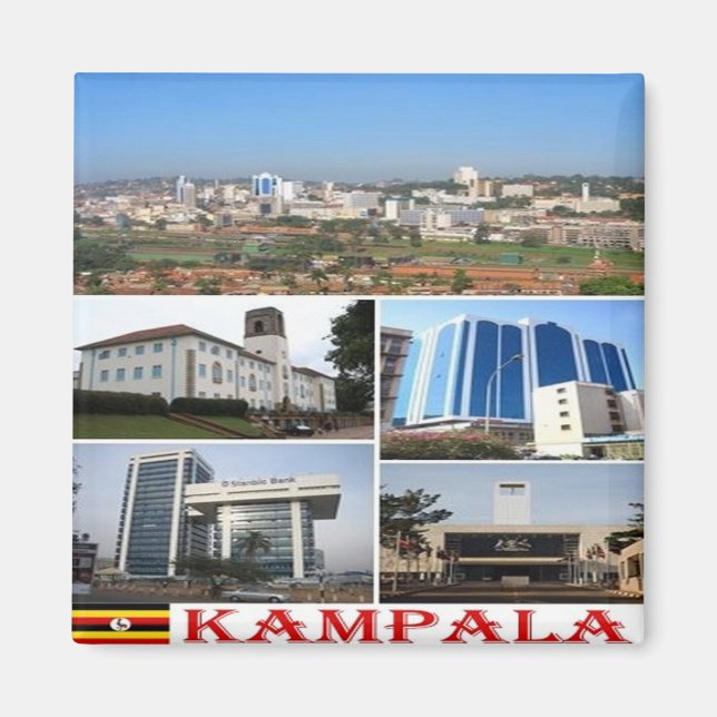 zUG010 KAMPALA Mosaic, Afrika, Uganda, Fridge Magnet (Framsidan)