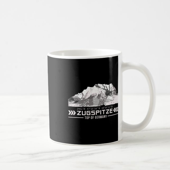 Zugspitze Alps Wetterstein Mountains Hiking Climbi Kaffemugg (Höger)