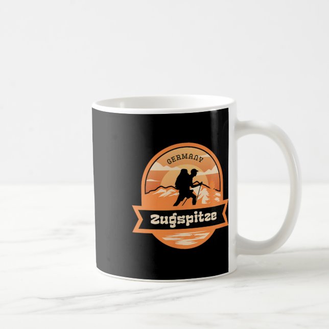 Zugspitze Climbing Germany Alps Mountains Tyrol Hi Kaffemugg (Höger)