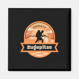 Zugspitze Klättring Tyskland Alperna Berg Tyrol Hi Magnet