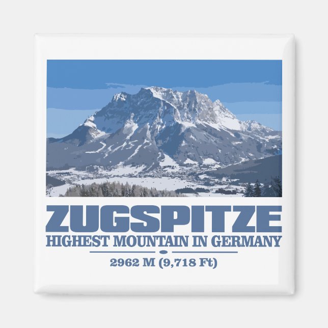 Zugspitze Magnet (Framsidan)