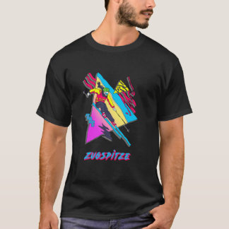 Zugspitze Retro skidåkare skidåkning design inspir T Shirt
