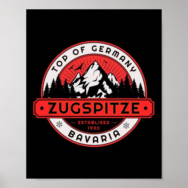 Zugspitze Ski Resort Poster (Framsidan)