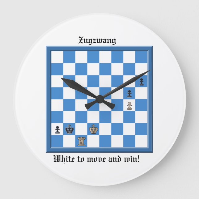 Zugzwang Chess Puzzle Stor Klocka (Framsida)