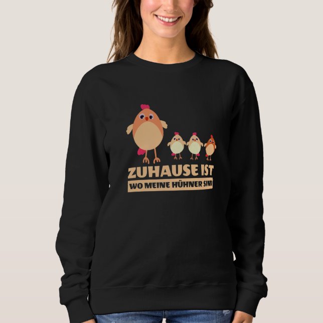 Zuhause ist wo meine Hühner sind Fashion  Women Me T Shirt (Framsida)