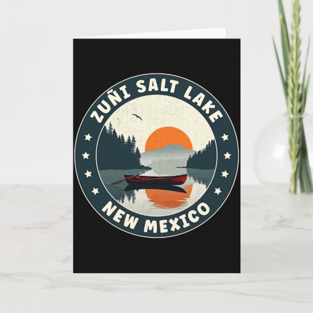 Zui Salt Lake New Mexico Solnedgång T T-shirt  Kort (Framsida)