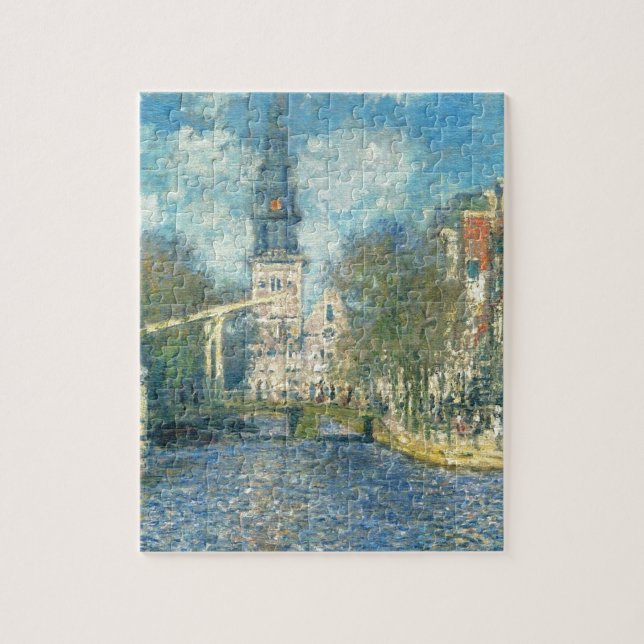 Zuiderkerk i Amsterdam vid Claude Monet Pussel (Vertikal)