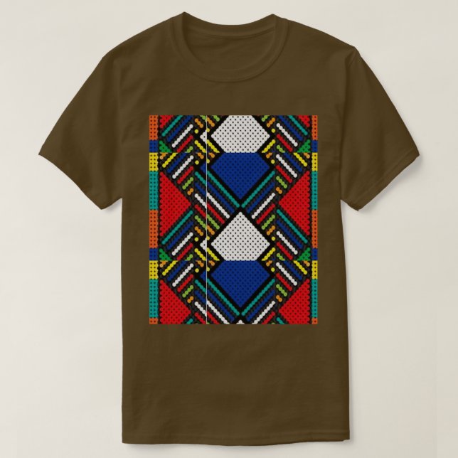 Zulu African Mönster Graphic T Shirt (Design framsida)