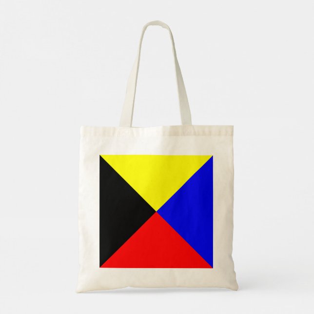 Zulu ICS marin signalflagga Tygkasse (Baksida)
