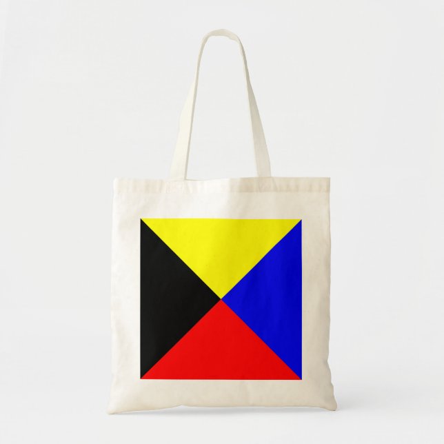 Zulu ICS marin signalflagga Tygkasse (Framsidan)