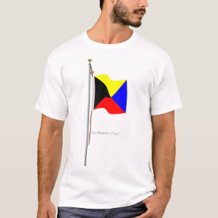 Zulu kräver en nautisk bogserbåt signalerar flag t shirt
