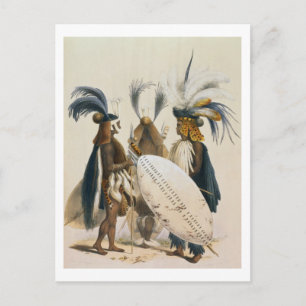 Zulu Soldiers of Kung Pandas armé, tallrik 20 från Vykort