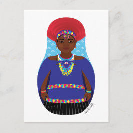 Zulu, Sydafrikanska Matryoshka-vykort Vykort