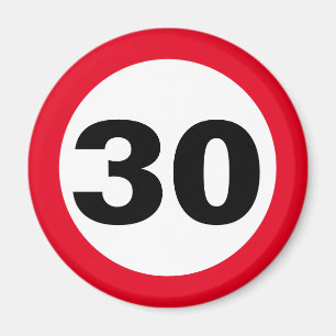 zum Geburtstag 30 Magnet