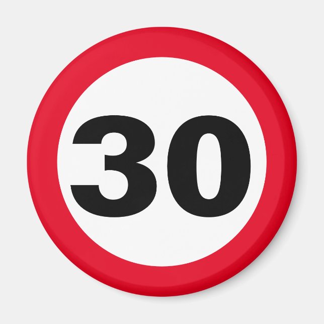 zum Geburtstag 30 Magnet (Framsidan)