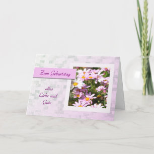 Zum Geburtstag - grattis på födelsedagen i tysken, Kort