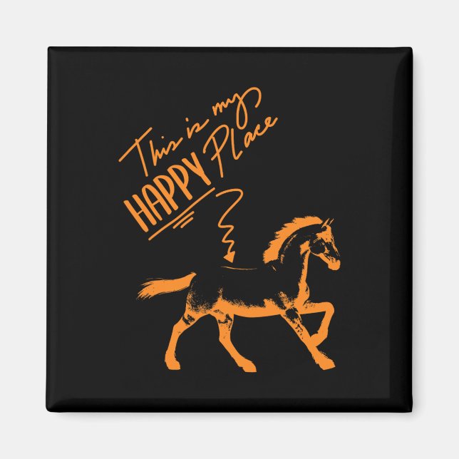 Zum Reiten Geboren Horses Girl Rider Horse Gift Magnet (Framsidan)