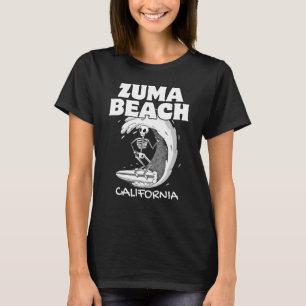 ZUMA BEACH CALIFORNIA Surfa Vintage Retro Surfing T Shirt