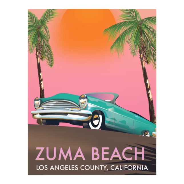 Zuma Beach Los Angeles County Kalifornien Fototryck (Framsidan)