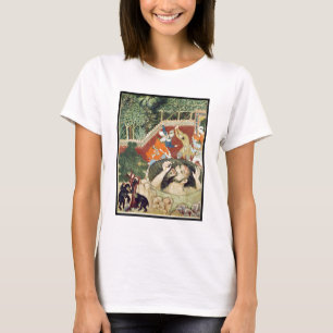 Zumrud schahnedgångar in i en grop och slås av tee shirt