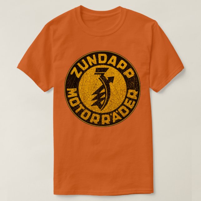 Zundap Motorcyklar T Shirt (Design framsida)