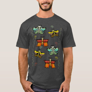 Zuni Butterfly Folk Art T Shirt