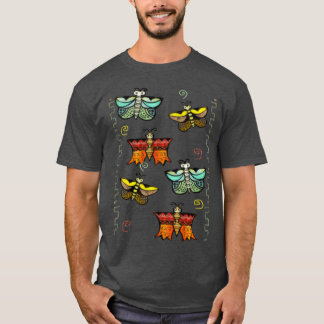 Zuni Butterfly Folk Art T Shirt