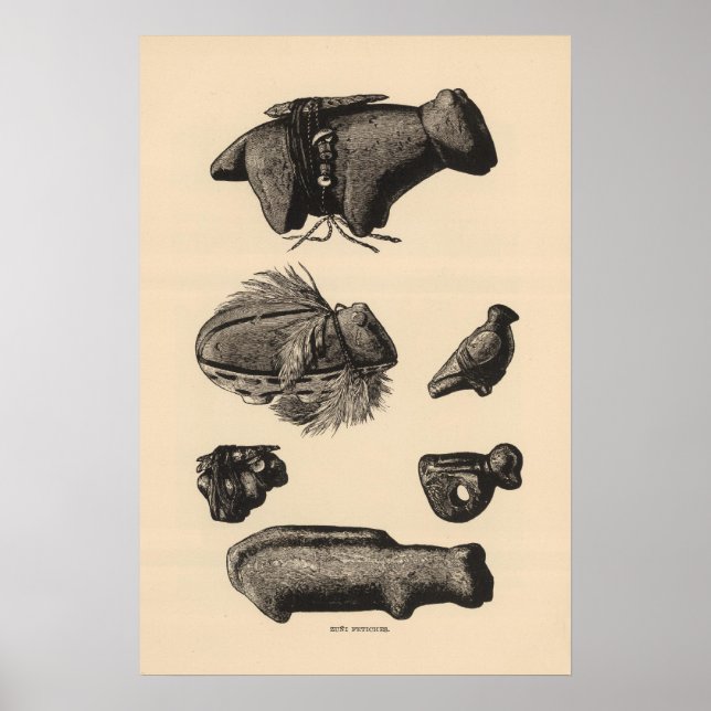 Zuni fetiches poster (Framsidan)