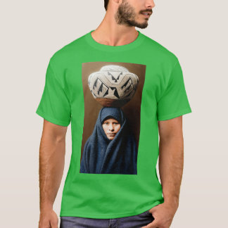 Zuni flicka med burk t shirt
