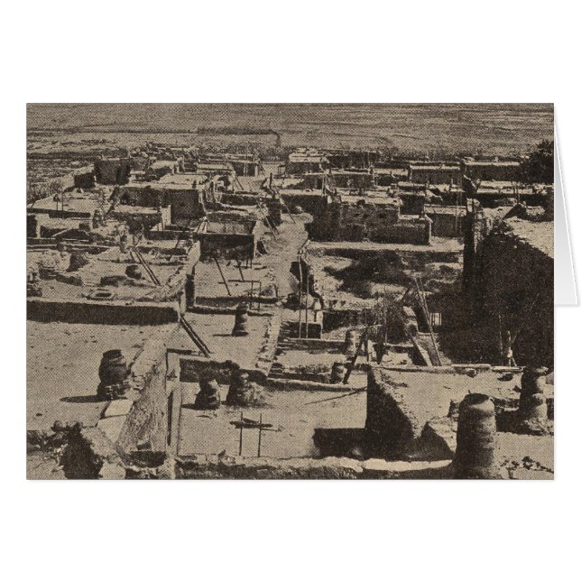 Zuni från husdjur hälsningskort (Framsidan Horizontal)