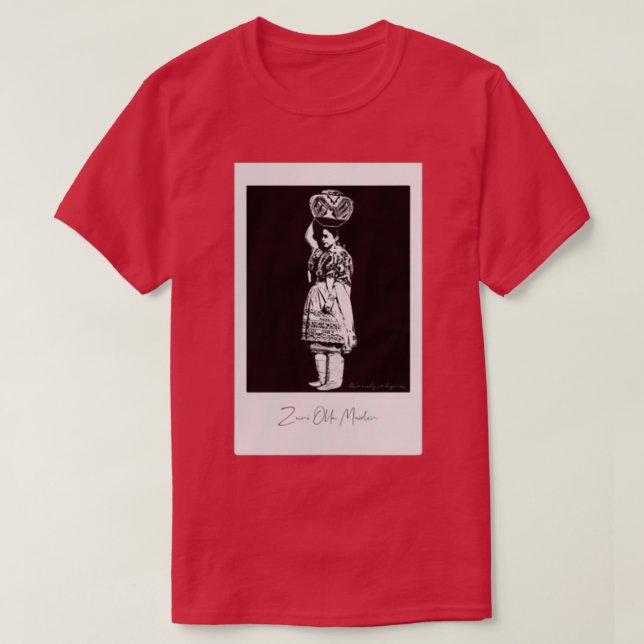 Zuni Olla Maiden My Ancestors  T Shirt (Design framsida)