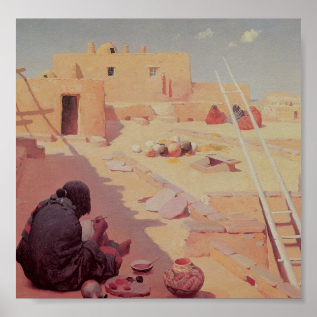 Zuni Pottery Maker Poster (Framsidan)