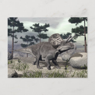 Zuniceratops dinosaur - 3D rendering Vykort