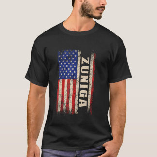 ZUNIGA Efternamn Tröja ZUNIGA Namn Amerikansk Flag