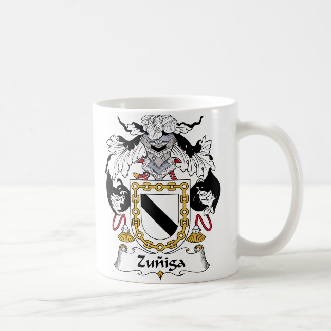 Zuniga familjvapensköld kaffemugg (Höger)