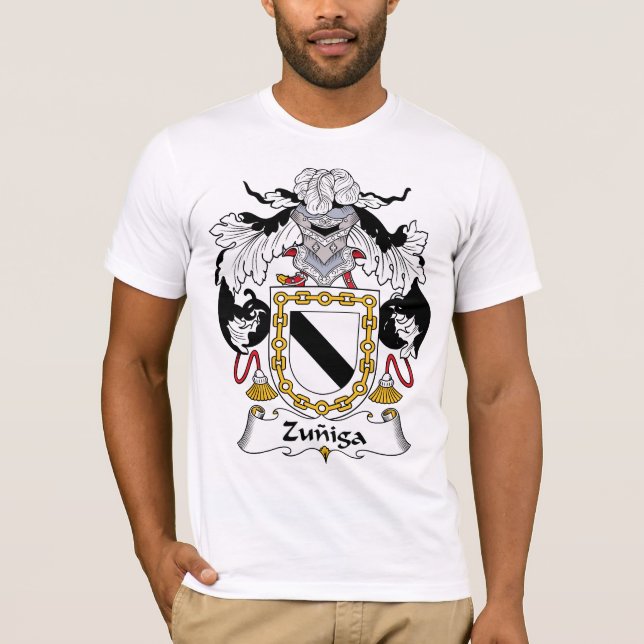 Zuniga familjvapensköld tee shirt (Framsida)